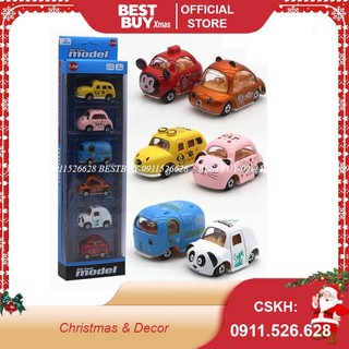 Bộ 6 xe mô hình Cartoon AlloyCar - Bằng sắt