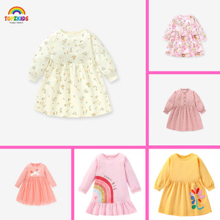 BST Váy thu đông họa tiết Little Maven đáng yêu cho bé, bé gái từ 2-7 tuổi chất liệu ấm áp P2 - TOPZKIDS