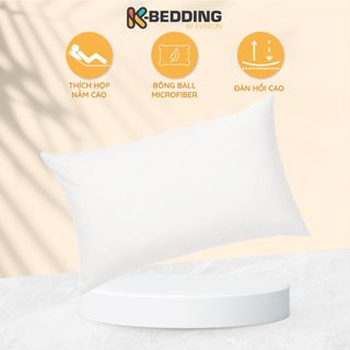 Ruột Gối Nằm 50x70 cm (1 cái) thương hiệu K-Bedding By Everon - Gòn bi cao cấp, êm ái, bảo vệ giấc ngủ ngon
