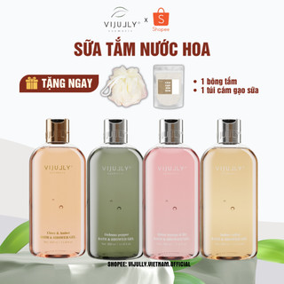 Sữa tắm Dưỡng da hương nước hoa Vi Jully 350ml
