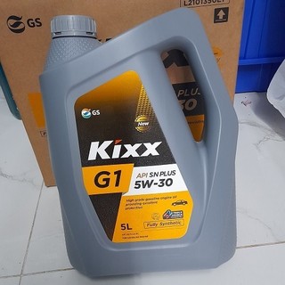 Dầu động cơ xăng tổng hợp cao cấp kixx g1 api sn plus 5w30 5 lít thùng nhựa công nghệ triple double