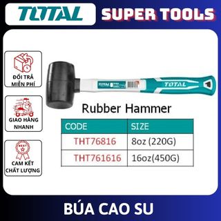 Đồ nghề total búa cao su 220g—>450g tht76816 /tht761616
