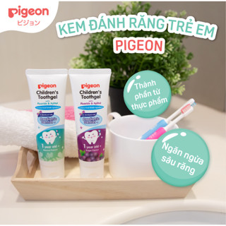  Kem đánh răng Pigeon hương dâu hương tự nhiên làm sạch răng miệng ngừa sâu răng cho bé tuýp 45g 
