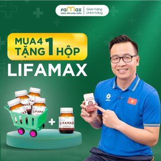 Combo 4 tặng 1 hộp Thải Độc Gan Lifamax Giúp Thải Độc Gan, Mát Gan, Bổ gan, Phục hồi chức năng gan