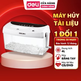 Máy Hủy Tài Liệu Mini DELI - Máy Cắt Giấy Bằng Tay Nhỏ Gọn Dễ Dàng Sử Dụng Phù Hợp Cho Doanh Nghiệp