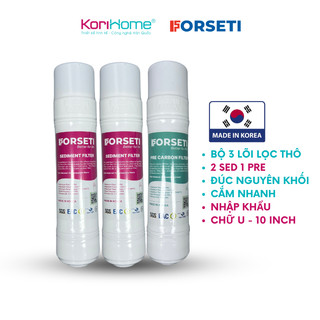  Combo 3 Lõi Lọc Nước Hàn Quốc Forseti  2 Sed 1 Pre  thay thế cho máy Coway Aosmith Korihome ..Dạng Đúc NK chính ngạch 