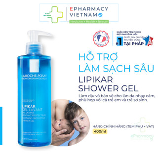 Gel Tắm LA ROCHE-POSAY Lipikar Soothing Protecting Shower Gel Làm Sạch & Bảo Vệ Da Nhạy Cảm 400ml