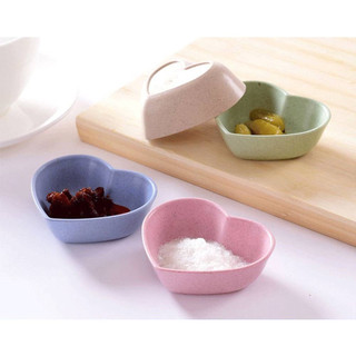 Combo 2 Đĩa Đựng Gia Vị Lúa Mạch 2 Ngăn