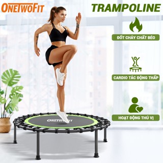  OneTwoFit Trampoline tròn Tấm bạt lò xo Tấm bạt lò xo gia cố Tập thể dục cho mọi người 