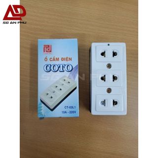 Ổ cắm điện COTO 3 lỗ cắm 10A - 250v