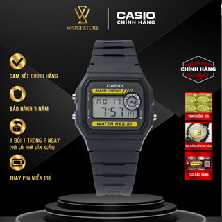 Đồng Hồ Nam/Nữ Casio F-94WA-9DG Màu Đen Mặt Kính Nhựa Vuông 33.2mm Chống Nước Dây Nhựa Chính Hãng - WATCHSTORE