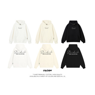 Áo hoodie STANDARK New Collection form rộng mũ 2 lớp tay phồng chất nỉ bông 100% cotton premium