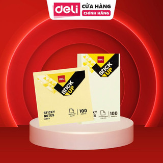  Set 100 Giấy Note Deli - Giấy Ghi Chú Giấy Nhớ Dán Loại Chất Lượng Cao Dành Cho Học Sinh Văn Phòng. 