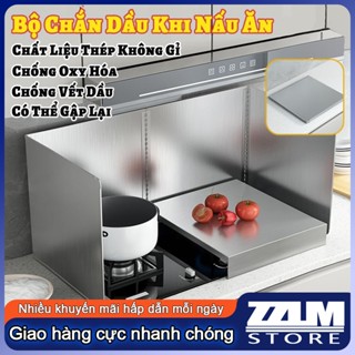 Tấm Chắn Dầu Mỡ Inox 304 Cao Cấp,Chắn Gió Hiệu Quả,Tấm Dụng Cụ Chắn Dầu&Chắn Gió Cho Bếp Ga Bằng Dày Dặn