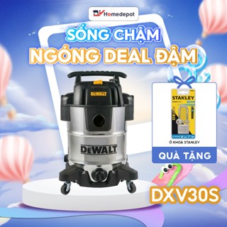 Máy Hút Bụi Công Nghiệp DEWALT Hút Khô / Hút Nước / Thổi Dung Tích Chứa 30L Kèm Nhiều Phụ Kiện DXV30S