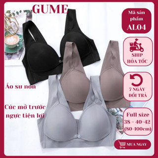 Áo lót bầu SU NON , Áo Ngực Bà Bầu GuMe chất liệu su đúc cho con bú và sau sinh không gọng chống chảy sệ cho mẹ bầu AL04