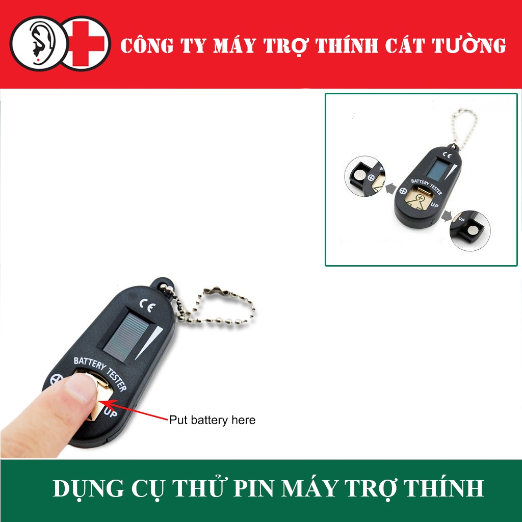 Máy thử pin điện tử cho pin máy trợ thính ( dụng cụ thử pin máy trợ thính )