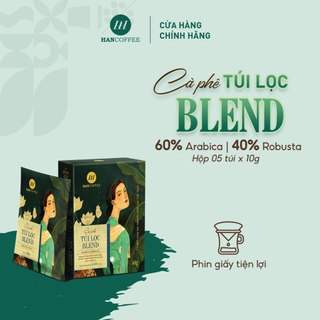 Cà Phê Túi Lọc HANCOFFEE BLEND Phin Giấy tiện lợi 5 gói/ hộp