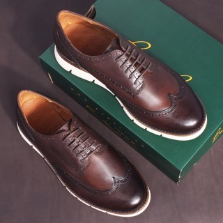 Banuli Men's Brogue Derby Casual Shoes, Giày Sneakers Banuli Nam Brogue Derby HSNM16