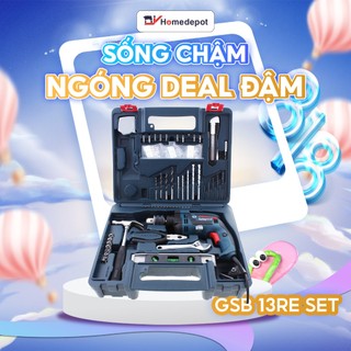 Bộ máy khoan động lực Bosch GSB 13 RE SET 100 món