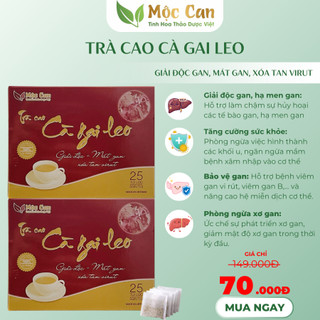 Trà Cao Cà Gai Leo Mộc Can giải độc gan, mát gan giải rượu, thanh nhiệt cơ thể, tăng cường đề kháng