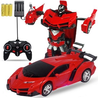 Đồ chơi xe ô tô điều khiển từ xa BBS có thể biến hình robot phiên bản có pin sạc - Ô tô điều khiểm biến hóa robot