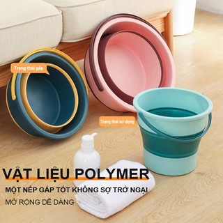 Xô gấp gọn đa năng silicon đựng nước,xô đựng cá có thể gấp siêu bền,dễ dàng mang theo du lịch