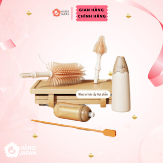 Bộ chổi cọ bình sữa tự động tạo bọt Nice Papa dụng cụ vệ sinh bình sữa cho bé