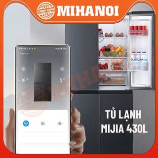 Tủ lạnh 4 cánh Xiaomi Mijia 430L- có ngăn đông mềm, ion bạc giúp khử mùi