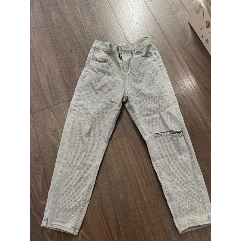 Pass quần jean qc bling hình thật trải sàn 53kg đổ về ok used97%