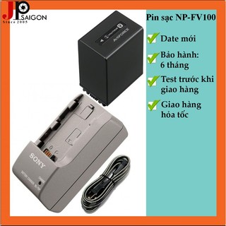 Bộ 1 pin 1 sạc thay thế cho máy ảnh sony np-fv100