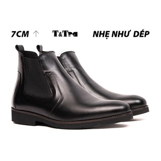 [ 7CM ] Giày Boots Tăng Chiều Cao Nam Siêu Nhẹ S1077D - Nhẹ Hơn Mang Thoải Mái Hơn