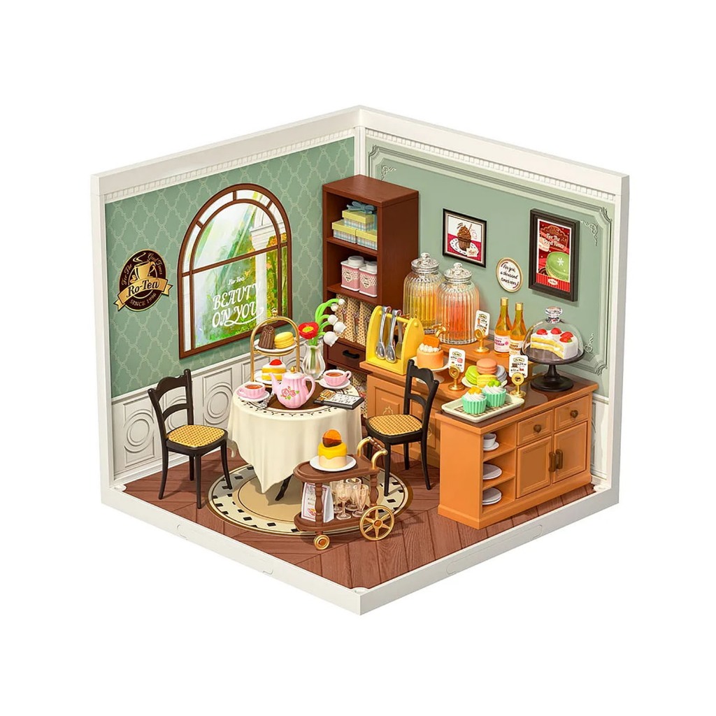 Rolife Sweet Sips Tea DIY Plastic Miniature House DW011 Mô hình Deer Store