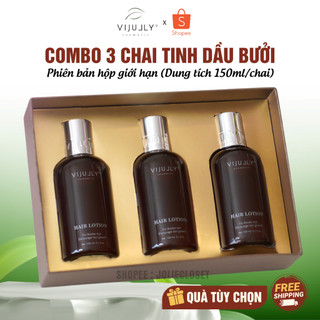 Combo Tinh Dầu Bưởi Vi Jully, xịt bưởi Vijully 150ml, Serum hỗ trợ giúp tóc con phát triển nhiều, giúp giảm rụng.