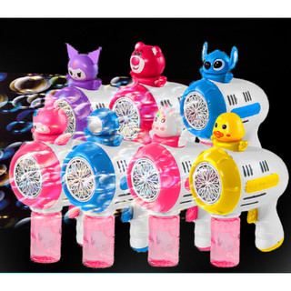 Đồ chơi Súng bắn bong bóng hoạt hình Kuromi, Spider Man, Doreamon, Hello Kitty, Iron Man, Máy thổi bong bóng xà phòng
