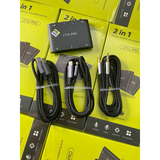  Box livestream STEREO mới nhất LT15 PRO bản nâng cấp 2024  Dùng cho IP và Type C đầy đủ dây kết nối bảo hành 1 năm 