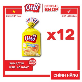 Combo 1 THÙNG 12 Bịch Bánh mì Hoa Cúc Otto - Otto Brioche Tressée 290g | Bánh ăn sáng | Bánh mì tươi
