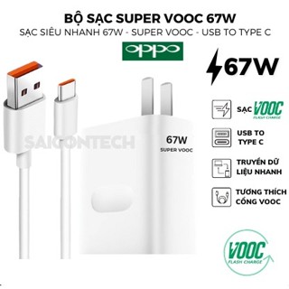 Bộ Sạc Nhanh OPPO ZIN 1:1 67W (Củ Sạc+ Dây Cáp Type C ) Dành Cho OPPO, VIVO, XIAOMI
