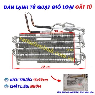 Dàn lạnh tủ quạt gió 30x15 cm