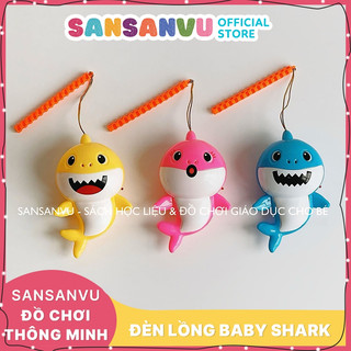 Đèn lồng trung thu cá mập Baby Shark, Lồng đèn phát sáng dễ thương cho bé có nhạc và đèn