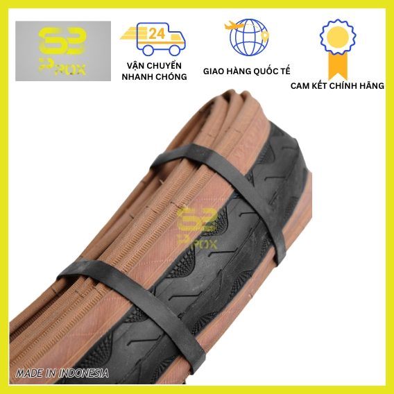 Vỏ xếp xe đạp Deli Tire 700 X 25C S-601 hông màu Tan - 63PROX