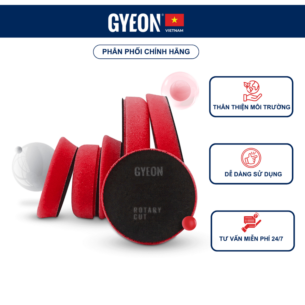 Gói 2-Phớt máy đánh bóng GYEON Q2M CUT (Nhỏ)