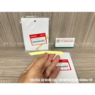 Tem rùa SH Mode chử HELMETIN K1 ( 1 miếng )