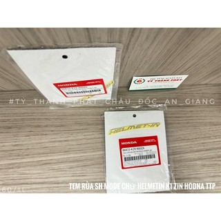 Tem rùa SH Mode chử HELMETIN K1 ( 1 miếng )