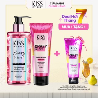 Combo Sữa tắm & Sữa dưỡng Hương Nước Hoa KISS MY BODY - Hương Crazy In Love 380ml