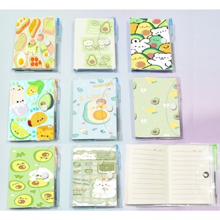 sổ kèm bút quả bơ avocado SB26 sổ kèm bút hoạt hình cute dễ thương