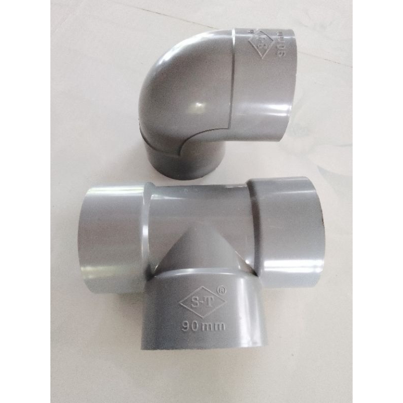 Tê ống nước phi 90mm và Co ống nước phi 90mm thương hiệu S-T