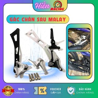 Gác chân sau malay exciter 150 kèm pát treo pô ex150 chống rung 10li nhôm cnc
