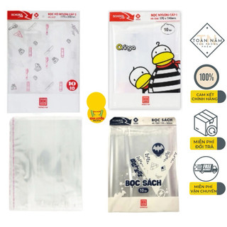 Set 10 chiếc bọc sách vở nilong hồng hà a4 3389 / 3245 / 3157 / 3269