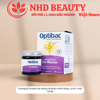 Men vi sinh bổ sung lợi khuẩn phụ khoa Optibac tím Probiotics For Women cho phụ nữ, mẹ bầu, sau sinh, tăng đề kháng